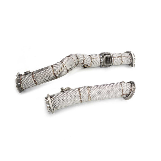 BMW S58 Downpipes - G80 M3 / G82 M4 G81 M3 - Catless Heatshielded